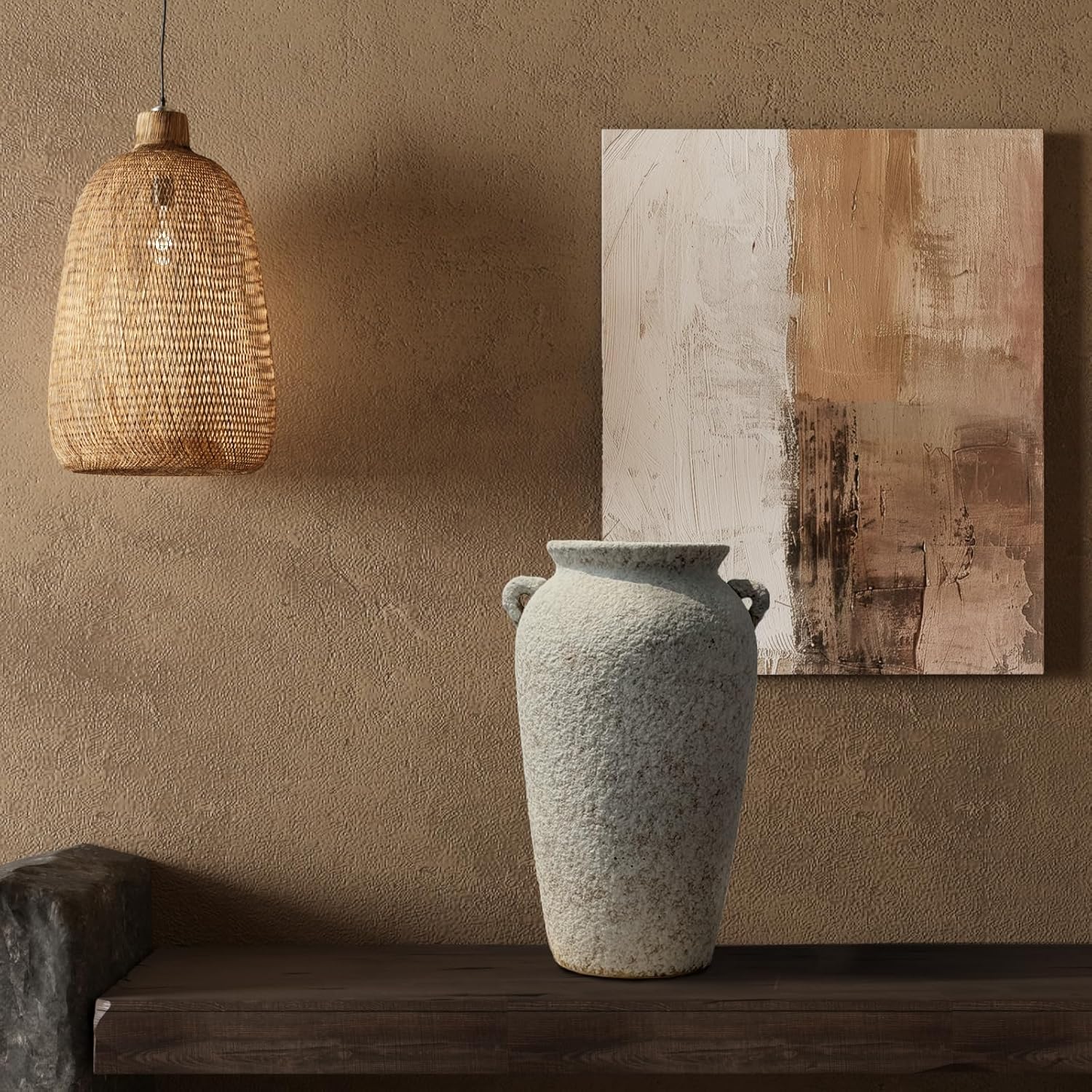 伸也作 優雅な条紋ù灰釉花瓶 共箱 ☆完品無傷☆ 伸也作 優雅な条紋ù灰